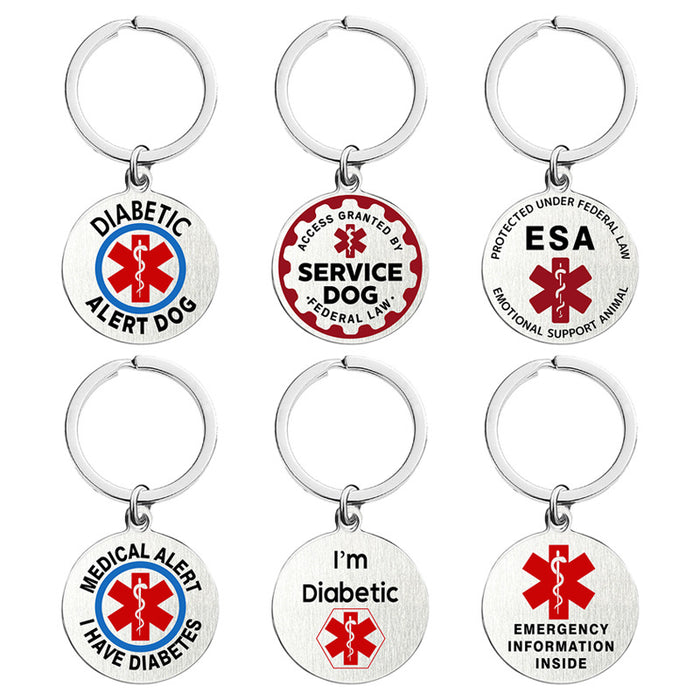 Wholesale Medical Symbol Snake Caduceus Creative Metal Keychains JDC-KC-GangGu055