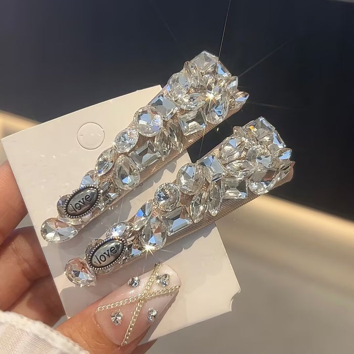 Wholesale Hairpin Full Diamond Hairpin Flash Diamond Side Clip