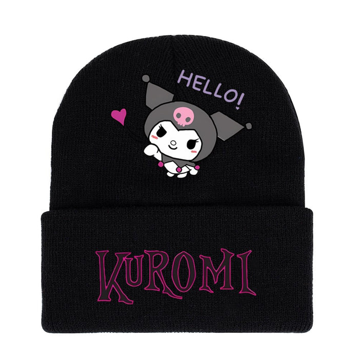 Wholesale Acrylic Printed Wool Autumn and Winter Warm Earmuffs Hat JDC-FH-WuDuomei013