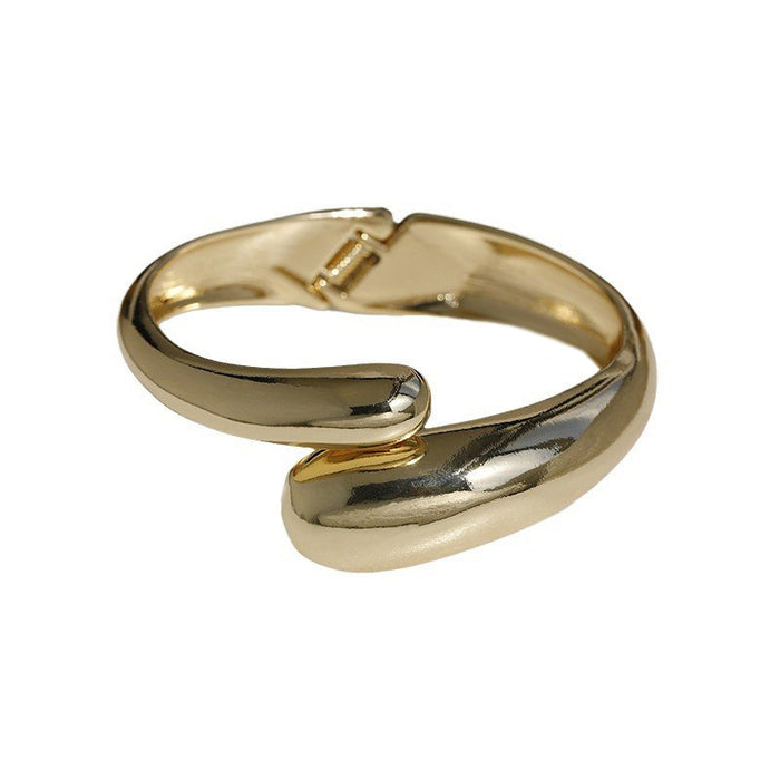 Wholesale Simple Charm Bracelet Polishing Bracelet Smooth Shining Spring Opening Adjustable Female Accessories Ball Accessories