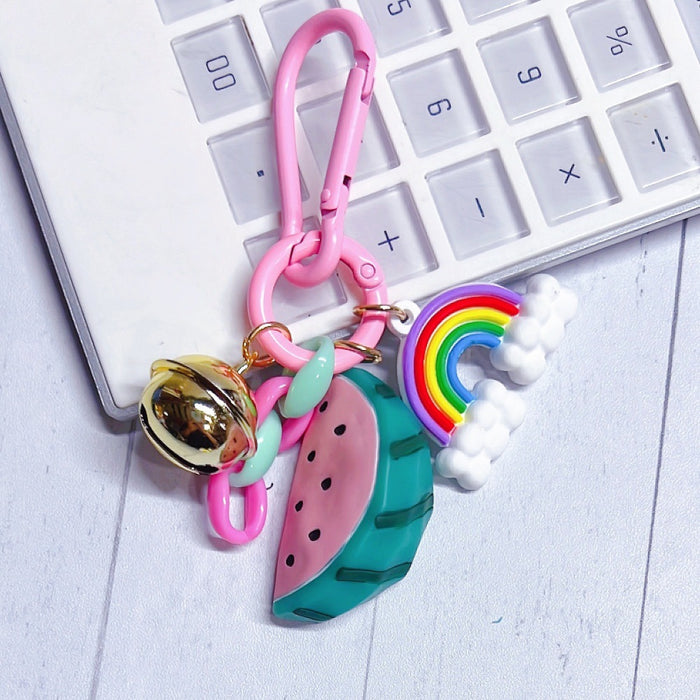 Wholesale cute fruit resin Keychains