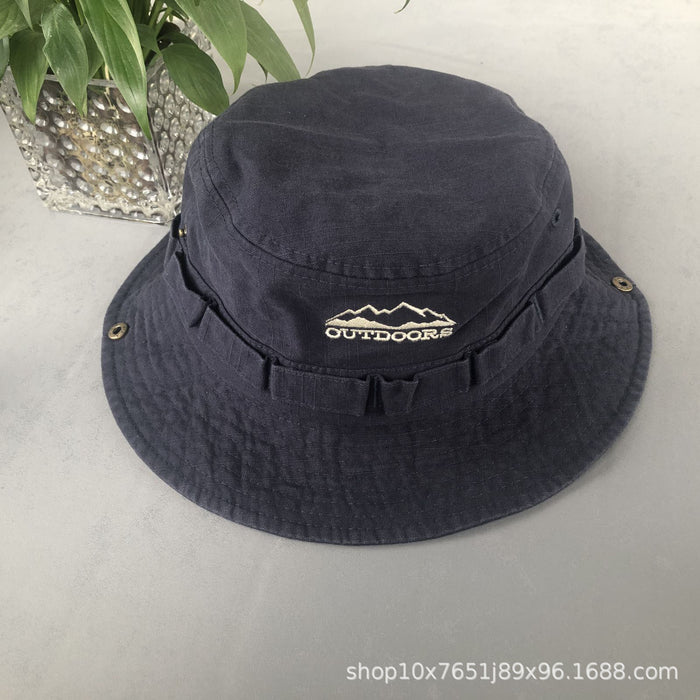 Wholesale Outdoor camping, hiking, new bike riding, windproof, sunshade, sun protection, fisherman hat, casual breathable basin hat