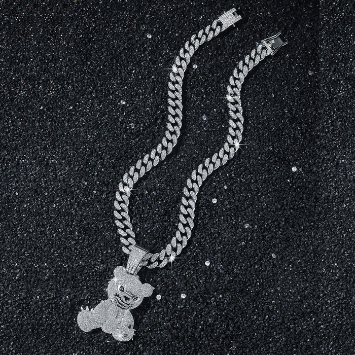 Wholesale Hip-Hop Full Diamond Cuban Chain Necklace