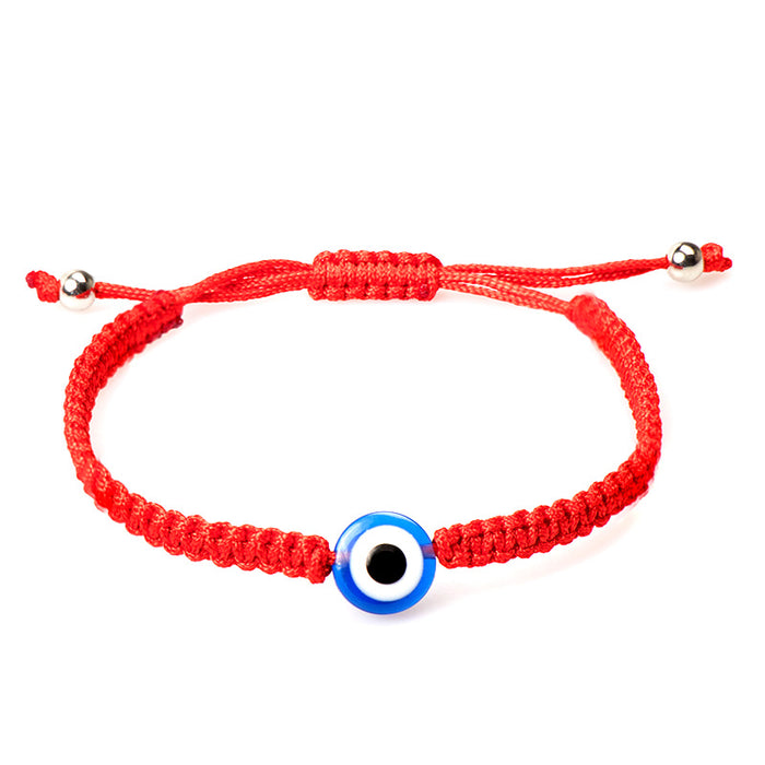 Wholesale Braided Red Rope Evil Eye Bracelet 7 Knots Evil Hamsa Palm Eye Pendant Hand Jewelry JDC-BT-NHong006