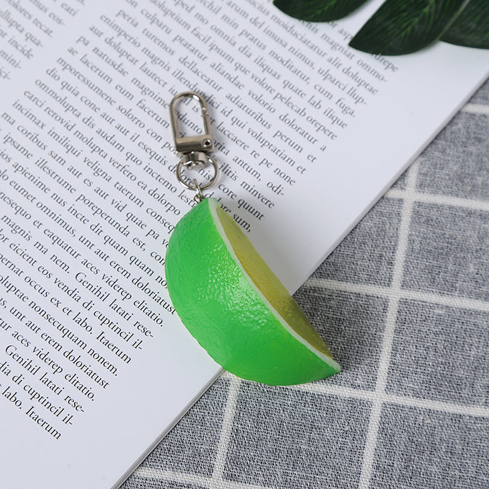 Wholesale Fruity PVC Keychain Chic Decorative Accessory for Bag Charm or Gift MOQ≥2