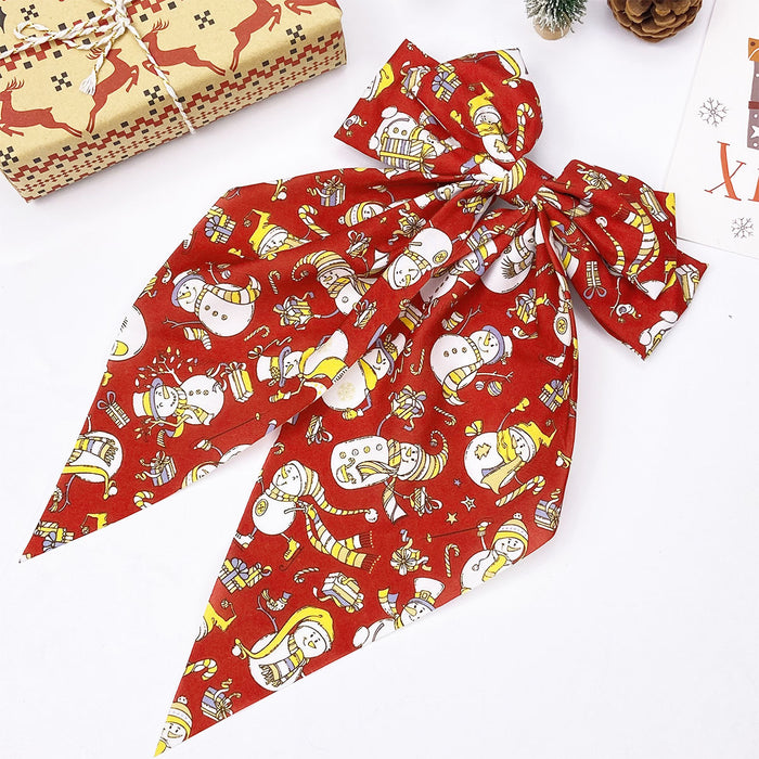 Wholesale Colorful print  Christmas headwear Hair Clips
