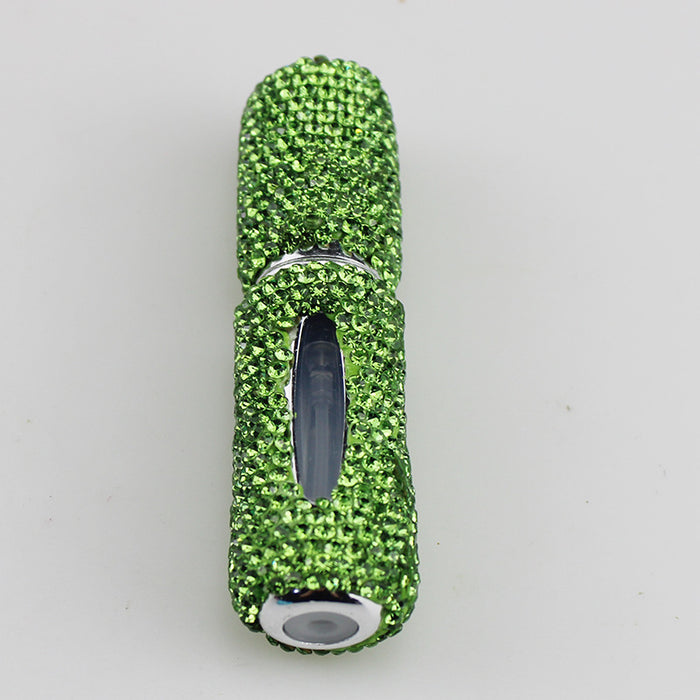 Wholesale Hand Set Rhinestone Refillable Perfume Bottle 5Ml White Fashion Accessory Gift For Everyday Wear