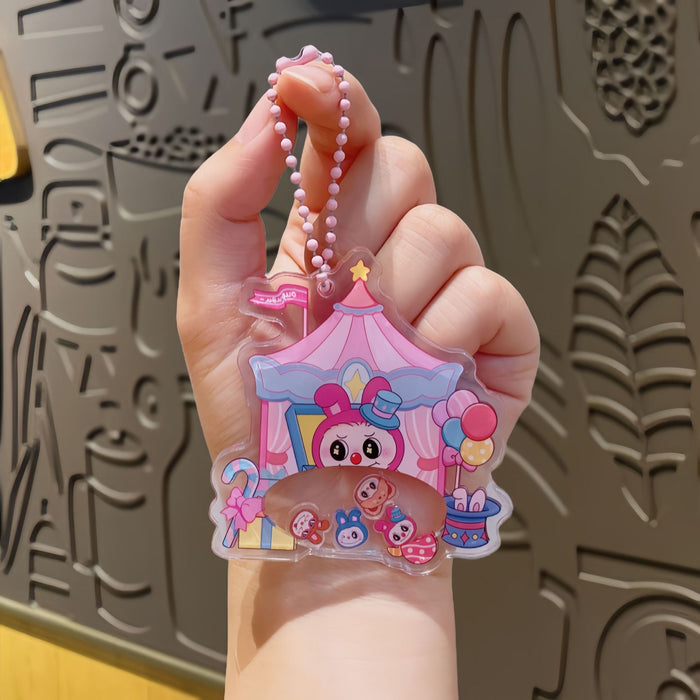 Wholesale Acrylic rocking keychain cute cartoon decompression small accessories school bag small pendant