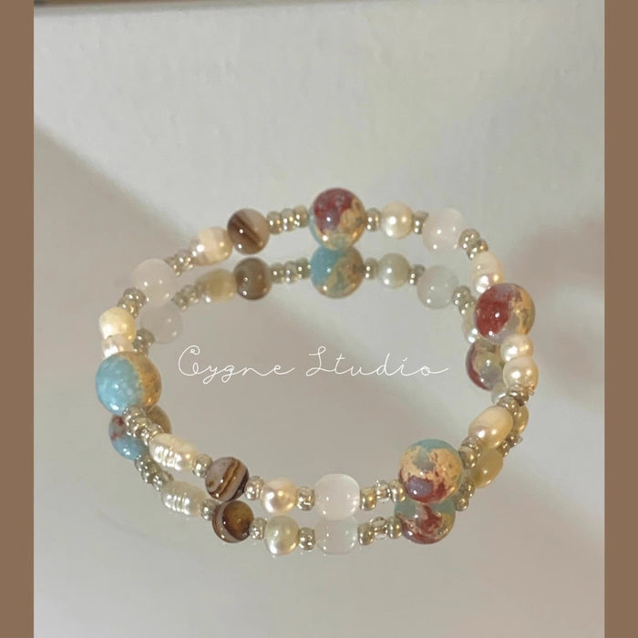 Wholesale Pearl bead bracelet with high-end feel, light luxury, niche delicacy