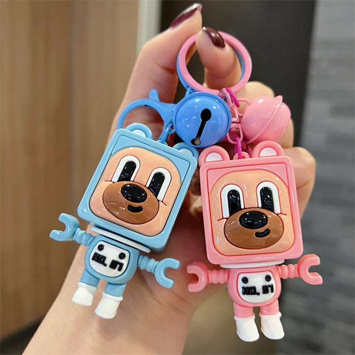 Wholesale 5 PCS Cute PVC cartoon puppy keychains