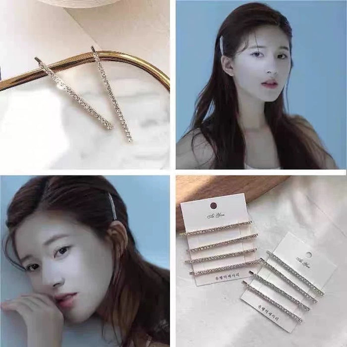 Wholesale Rhinestone Hairpin Top Clip Bangs Headwear Hairpin Clip Hair Accessories