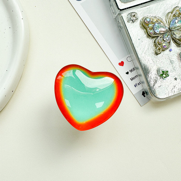 Wholesale Glass Heart-Shaped Phone Airbag Stand