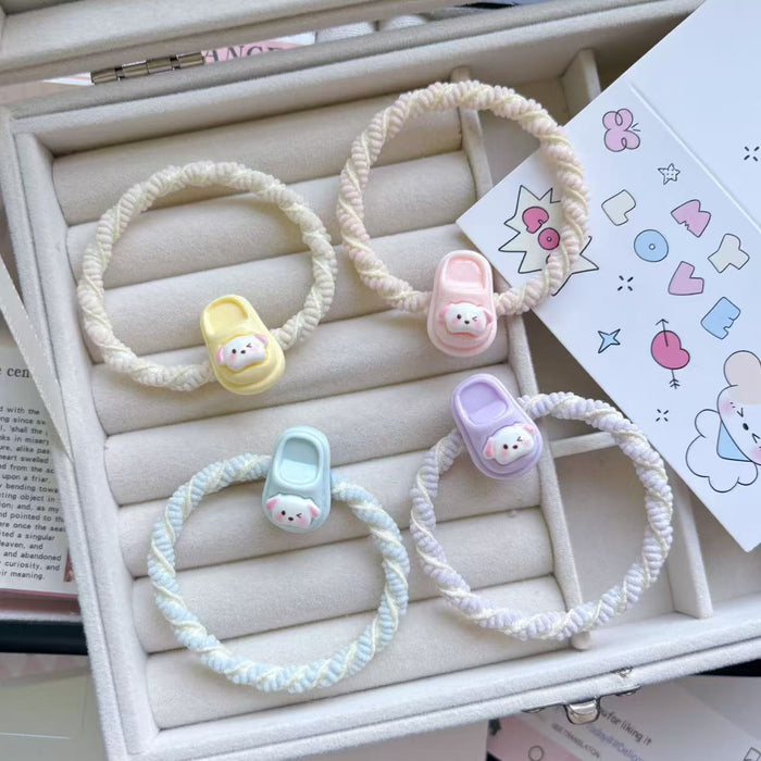 Wholesale Cartoon Cute Small Slippers Hair Ring Ins Girl Headband Student All-match Hair Accessories