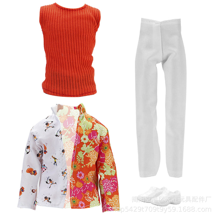 Wholesale prince casual  doll men' s suit children' s toy clothes