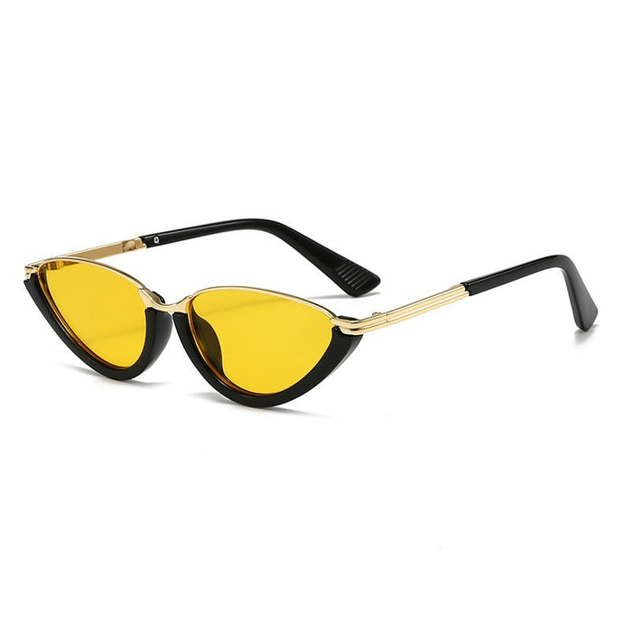 Wholesale Retro Cat Eye Semi-Rim Sunglasses