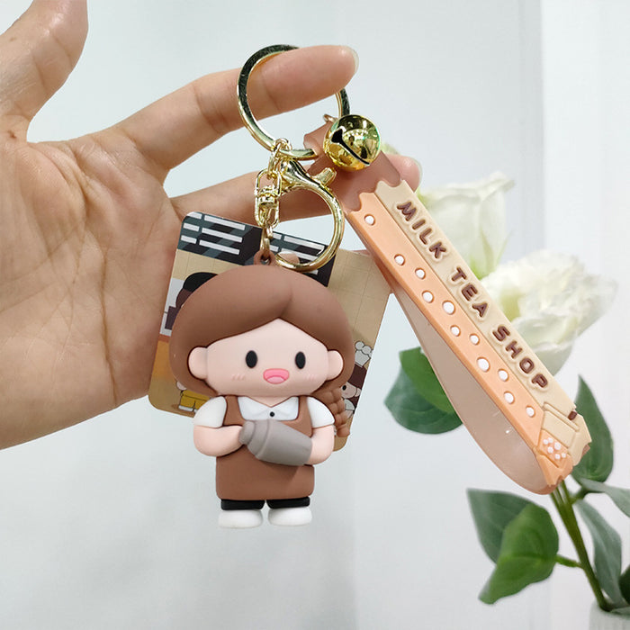 Wholesale PVC Cartoon Doll Keychain JDC-KC-DDL001