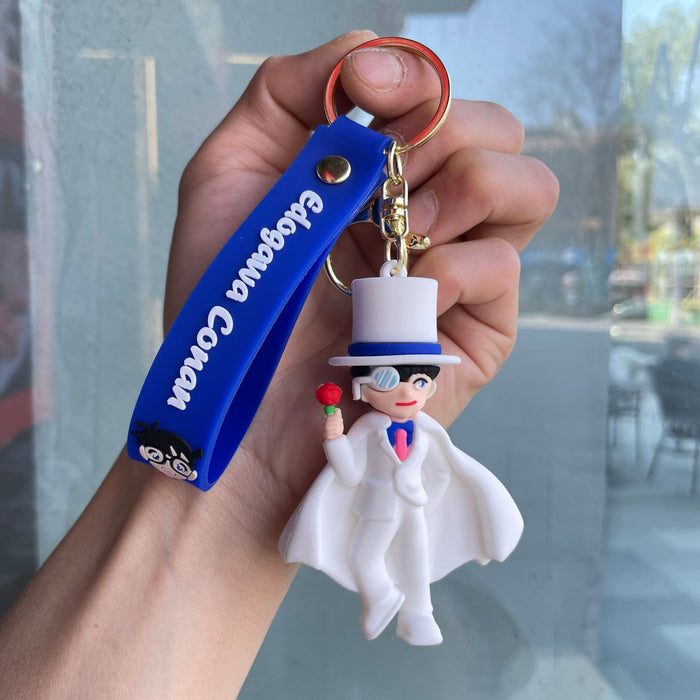 Wholesale Keychain cartoon figurine creative couple backpack pendant hanging decoration car keychain