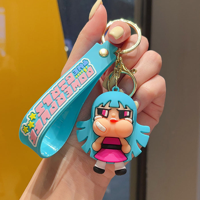 Wholesale  Cartoon Girl Bag Pendant Car Keychain Doll