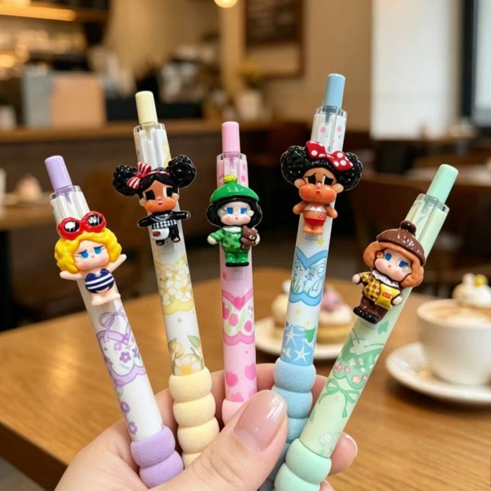 Wholesale Cute Cartoon Plush Pen Pendant Black Ink 0. 5mm Gel Pen Bulk