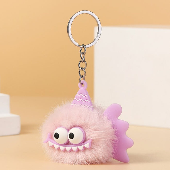 Wholesale Little Monster Plush Keychain JDC-KC-RongRui053