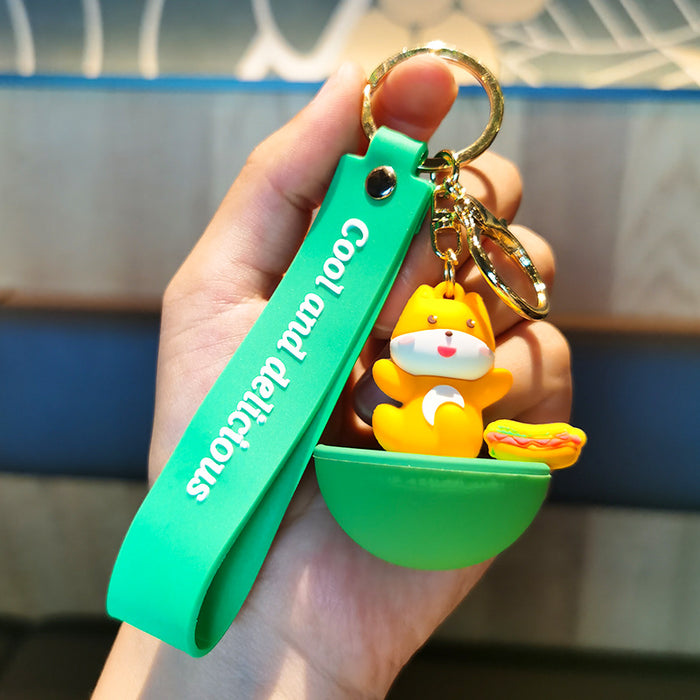 Wholesale Cartoon Doll Silicone Keychain JDC-KC-Tingm138