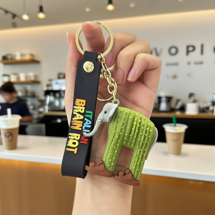 Wholesale 3D Abstract Shark Keychain Prank Bag Packaging Pendant