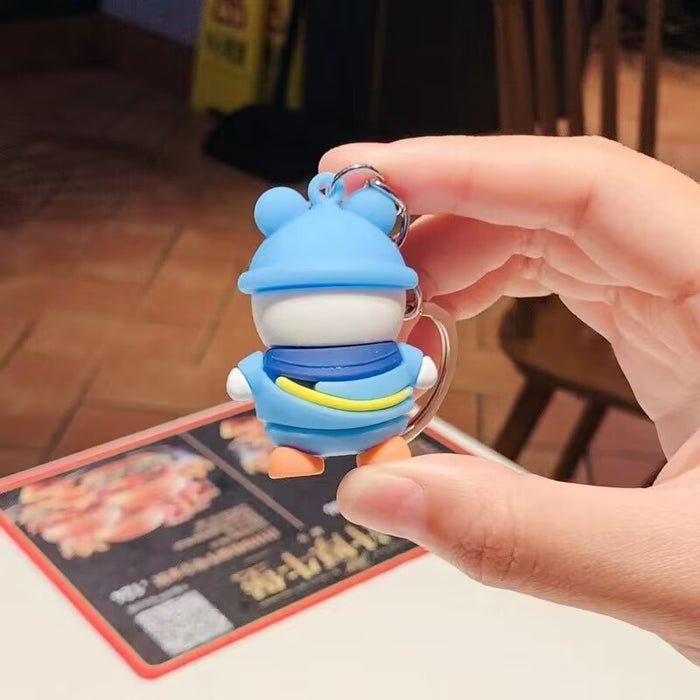 Wholesale 10pcs Creative Backpack Duck Pendant Couple Schoolbag Hanging Car Small Gifts