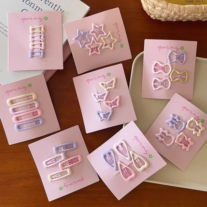 Wholesale Five-pointed star hair clip, hair clip, baby hair clip, bangs clip, children's alloy hair clip