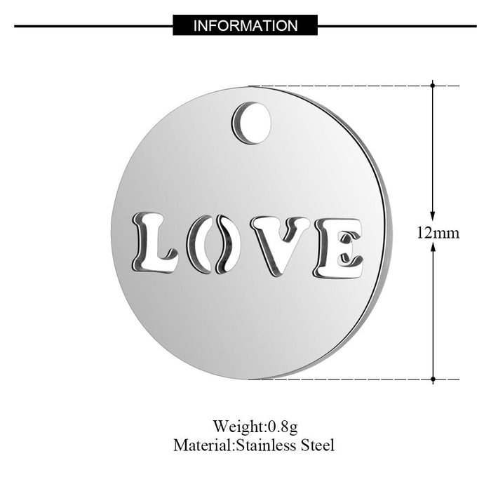 Wholesale 10 pcs/pack Heart Sun Yoga Star Moon Dog Claw Cat Fox Clover Stainless Steel Pendant JDC-PT-QZ003