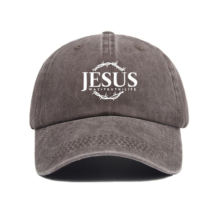 Wholesale Printed baseball cap for outdoor leisure, sun shading, washed retro trend, duckbill cap