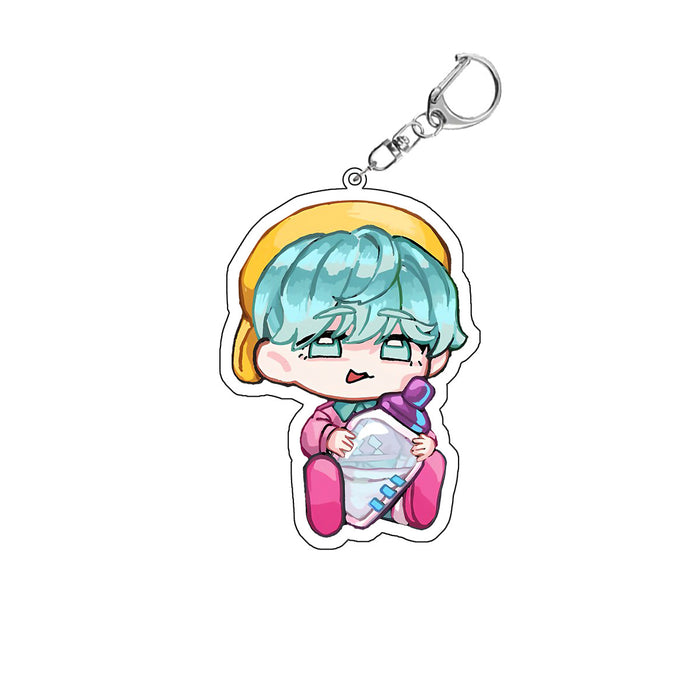 Wholesale K-pop Anime merchandise female idol group acrylic keychain bag charm