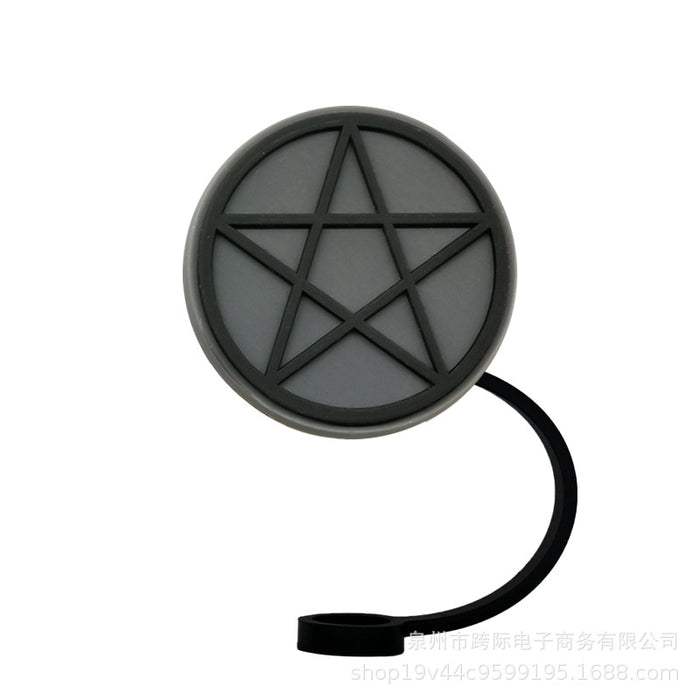 Wholesale New straw cover silicone dust cap plug magic fun cartoon straw cap anime straw accessories