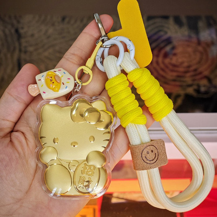 Wholesale Cute cartoon metal lanyard keychain