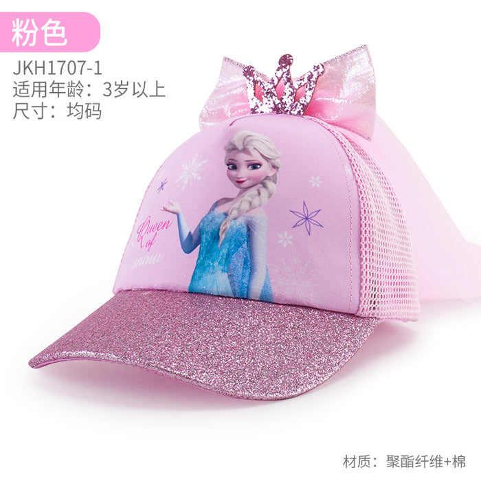 Wholesale Children's baseball cap duckbill cap thin mesh sunshade hat