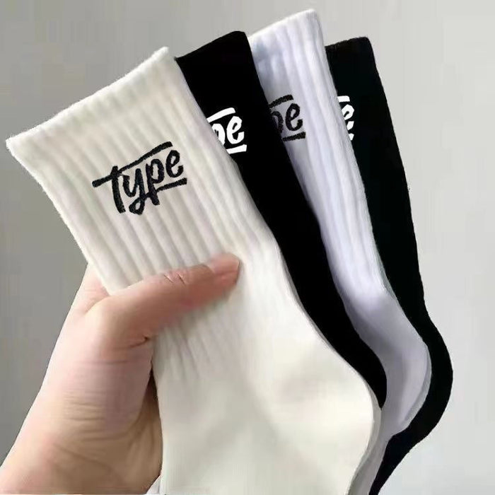 Wholesale Socks men's mid length stockings men's anti odor and sweat absorbing men's socks casual sports men's long tube