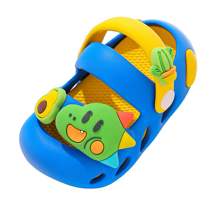 Wholesale Children's Slippers Dinosaur Cartoon Indoor Non-Slip Sandals