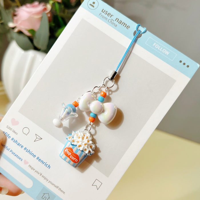 Wholesale Beaded Pendant Cute Girl Heart Mobile Phone Chain Bag Accessories