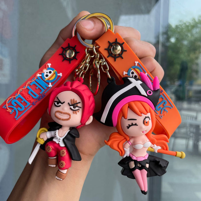Wholesale Cross border keychain cartoon doll anime keychain bag pendant couple small gift wholesale