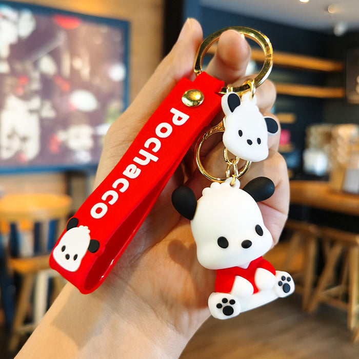 Wholesale Cartoon Silicone Doll Keychain JDC-KC-Tingm290