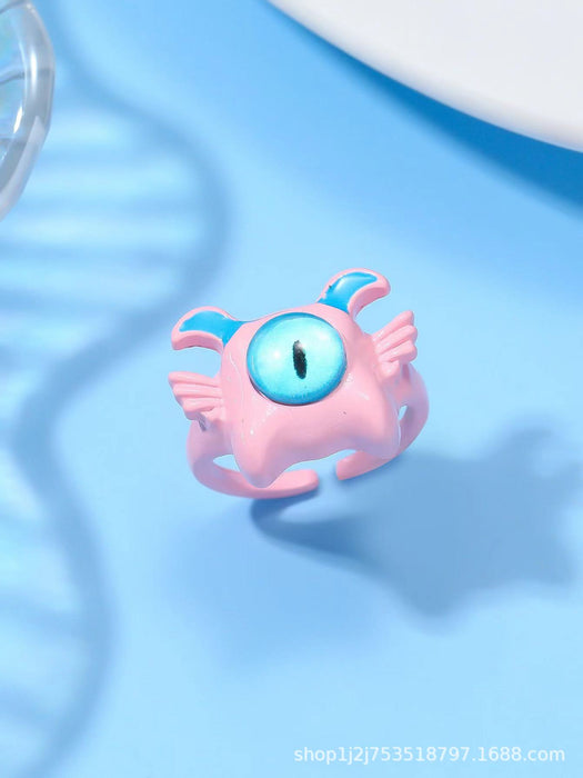 Wholesale Cartoon, playful, niche, personalized, ring, couple