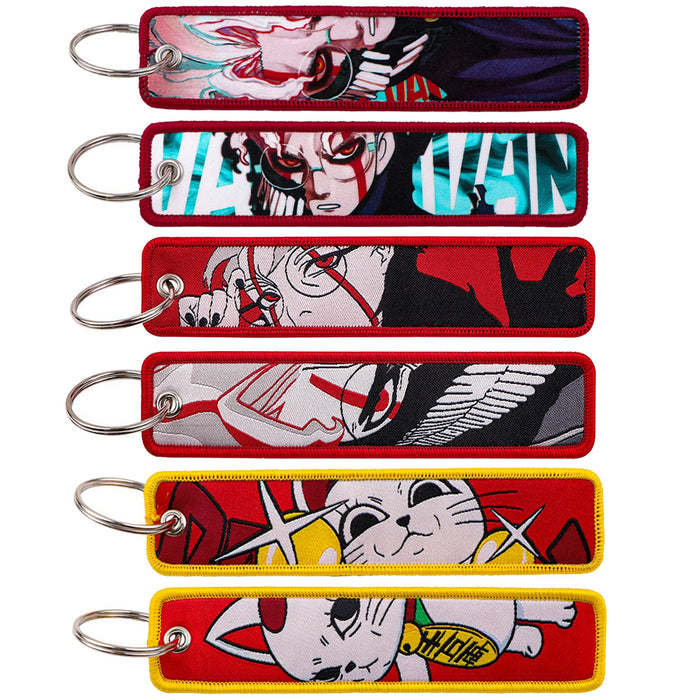 Wholesale Cloth Anime Dandadan Keychain Charms Trendy Gift Bag Charm Car Key Accessory Bulk Resale MOQ≥3
