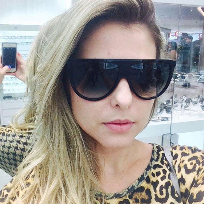 Wholesale Anti blue light internet celebrity large frame flat lens new glasses frame can be matched with myopia glasses frame