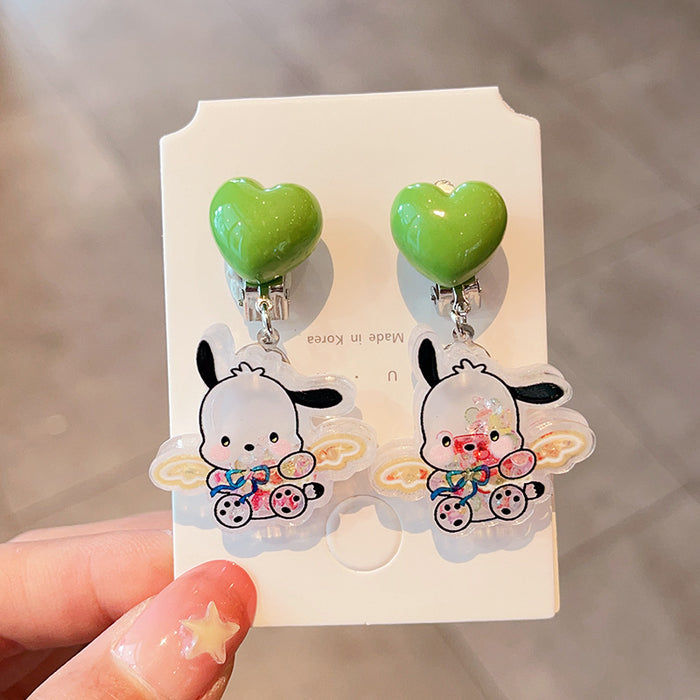 Wholesale Children's cartoon ear clips, cute and sweet without ear holes, earrings for girls, earrings accessories