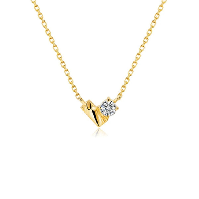Wholesale Love studded diamond necklace, niche, light luxury, versatile collarbone