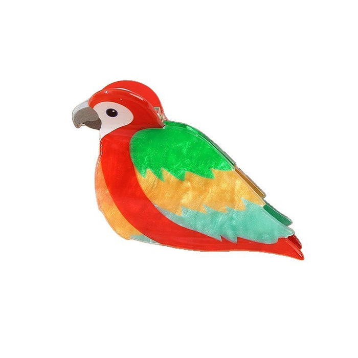 Wholesale Colorful Parrot Claw Hair Clip PVC Creative Bird Design Hair Accessory
