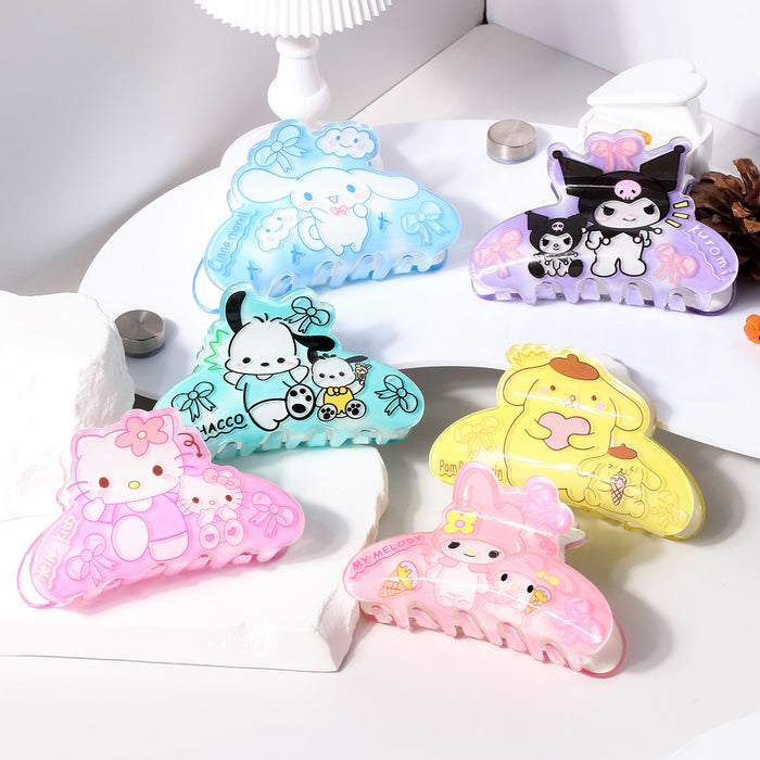 Wholesale Cute Sanlio Acrylic Grab Clip  Hair Ponytail Clip