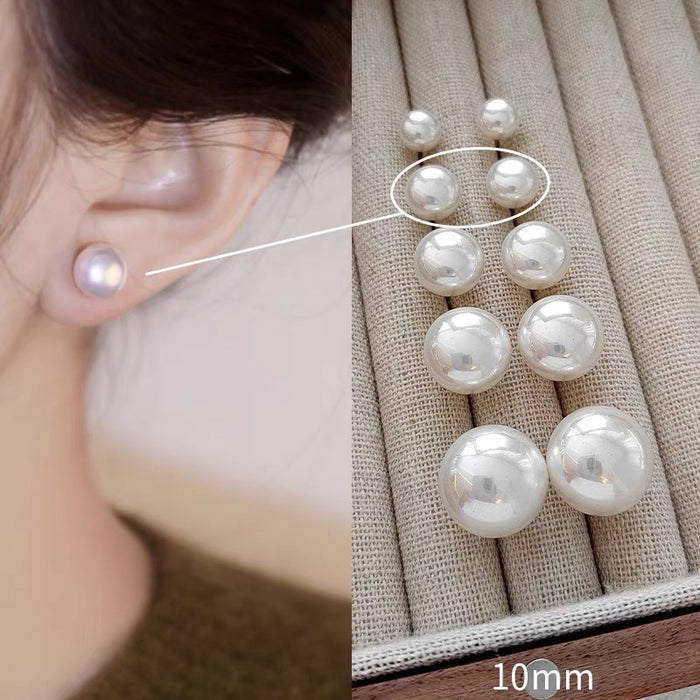 Wholesale Pearl earrings, versatile earrings, silver ear studs