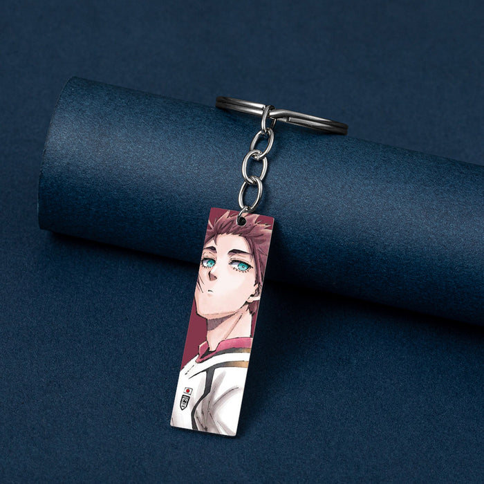 Wholesale Cartoon Color Printing Stainless Steel Long Keychain JDC-KC-HuanYu031