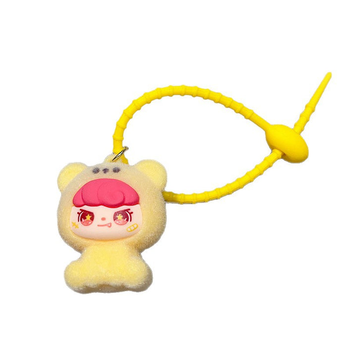 Wholesale Flocked  Keychain  Big Cousin Doll Pendant Accessory Exquisite Ornament Desktop Decoration Gift