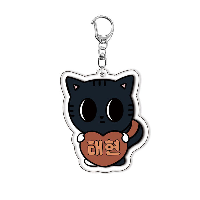 Wholesale Acrylic double-sided keychain anime surrounding cute pendant